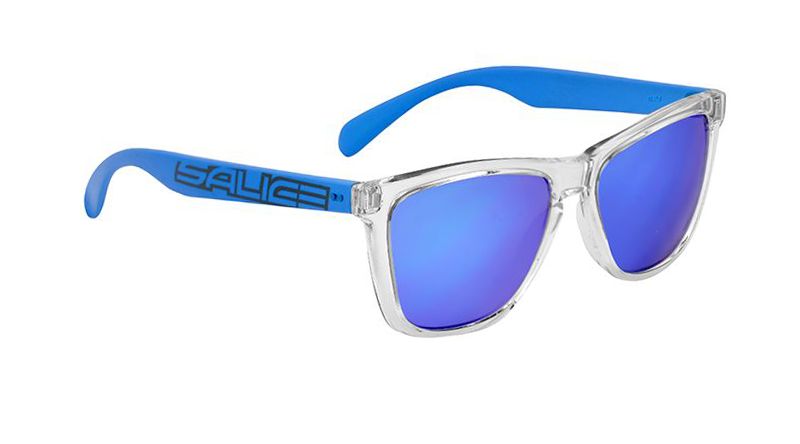 Sonnenbrille cristallo-blau mit Glas in der Farbe blau