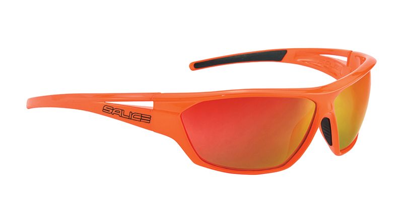 Sonnenbrille  orange mit Glas in der Farbe rot