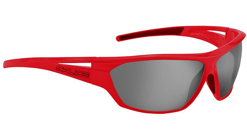 Sonnenbrille  rot mit Glas in der Farbe schwarz