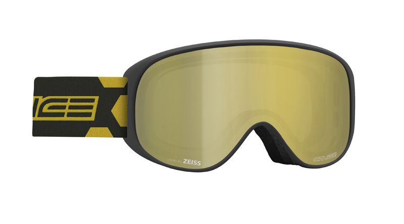 Skibrille schwarz orao mit Glas in der Farbe gold