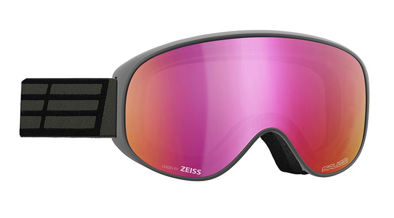 Skibrille grau  Brillenglas violett