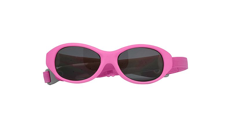 Sonnenbrille  rosa mit Glas in der Farbe rauch