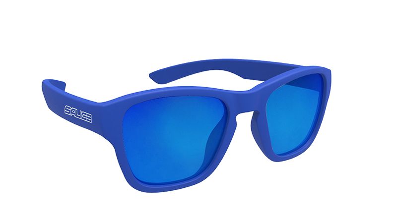 Sonnenbrille  blau  mit Glas in der Farbe blau