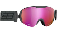 Skibrille grau  Brillenglas violett