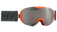 Skibrille orange  Brillenglas silber