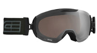 Skibrille schwarz  Brillenglas silber