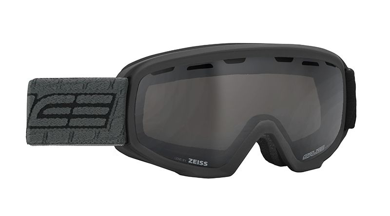 Skimaske schwarz  Brillenglas schwarz